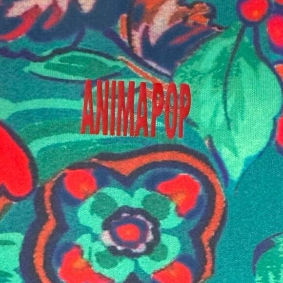 Animapop Abstract Print Reversible Sleeveless A-Line Dress Artsy Sz Medium NWT - Picture 5 of 16